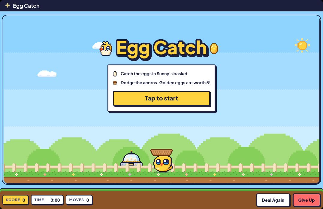 Permainan baru Egg Catch