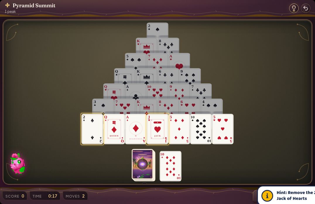 ตอนกำลังเล่น Flora Pyramid