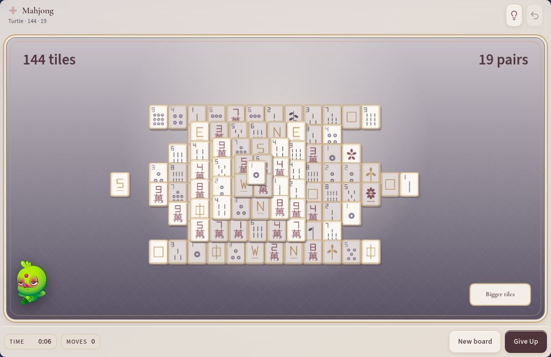 เกมใหม่ของ Mahjong