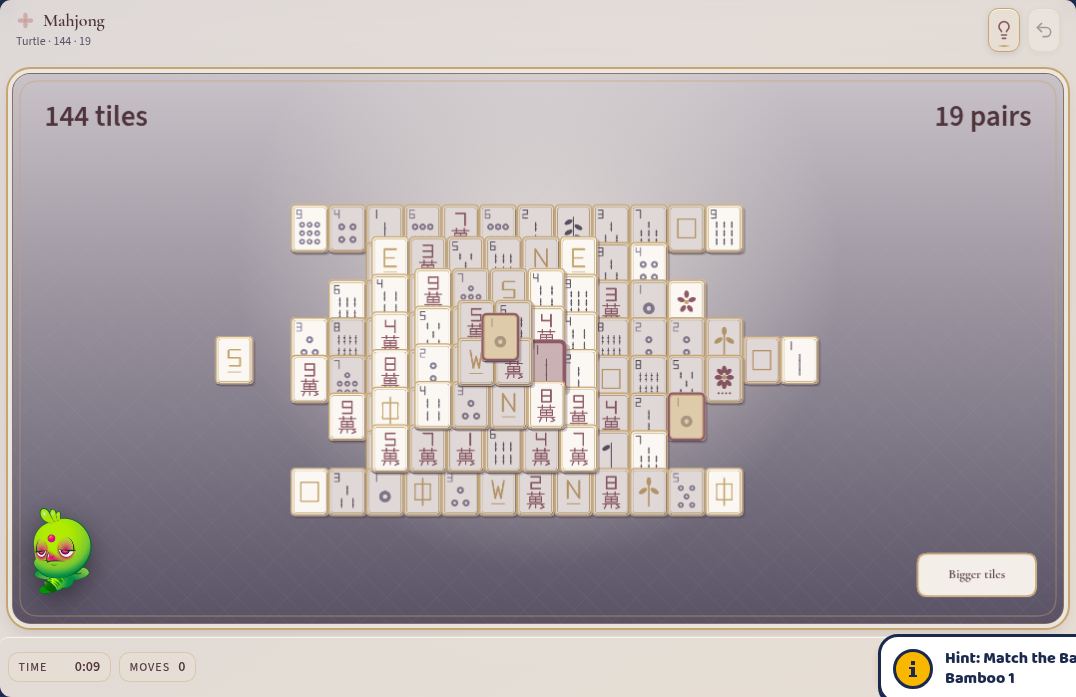 ตอนกำลังเล่น Mahjong