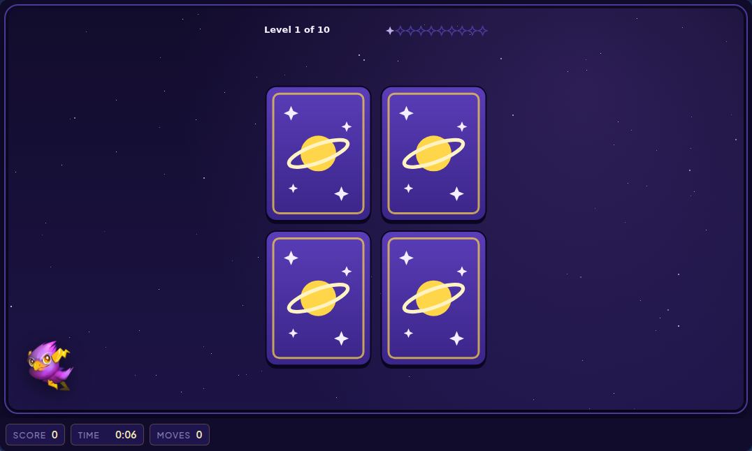 Eine neue Runde Universe Match