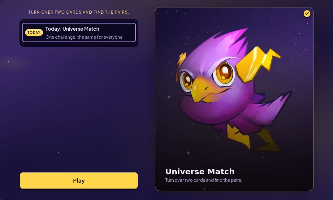 Die Halle von Universe Match