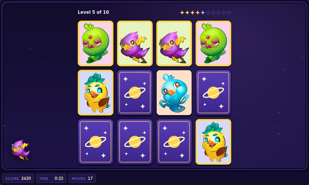 Universe Match im Spiel