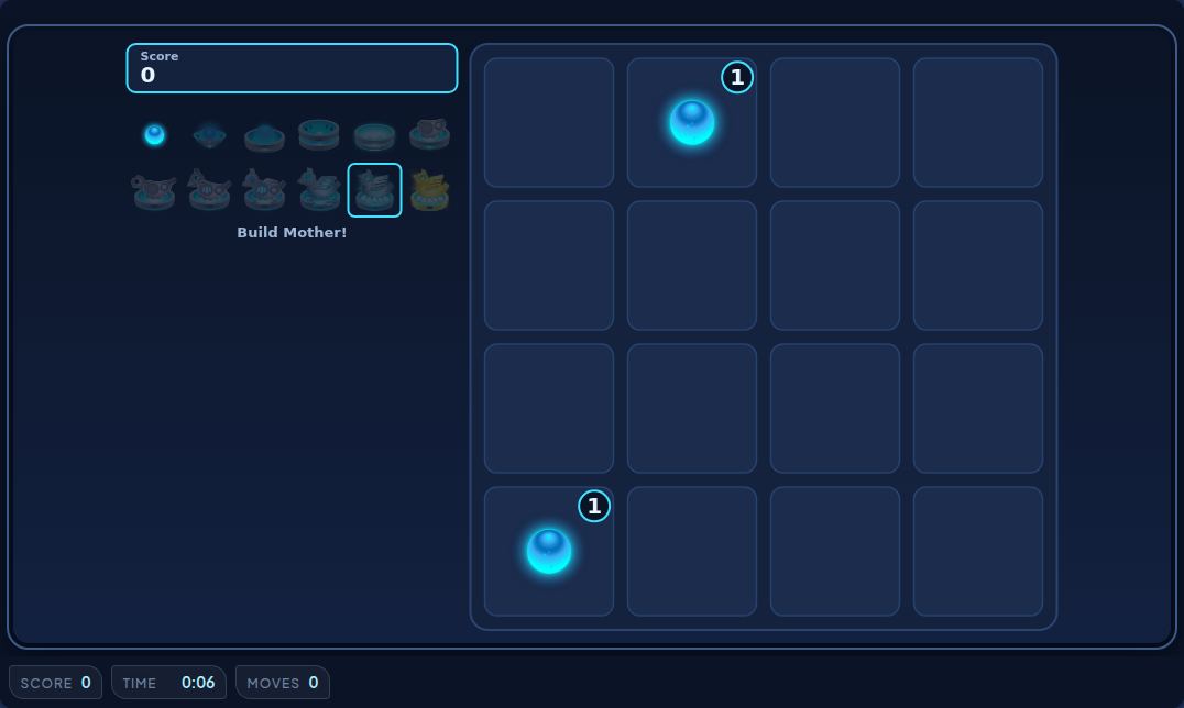 Una partida nueva de Mecha Merge