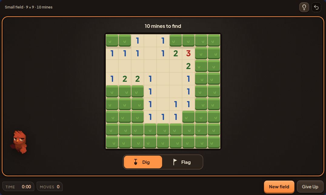 เกมใหม่ของ Minesweeper